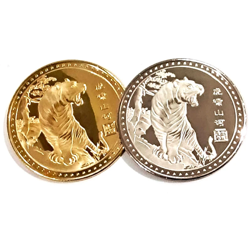 1pc Collection 12 Chinese Zodiac Coin Gifts 2022 New Year Gold Coin