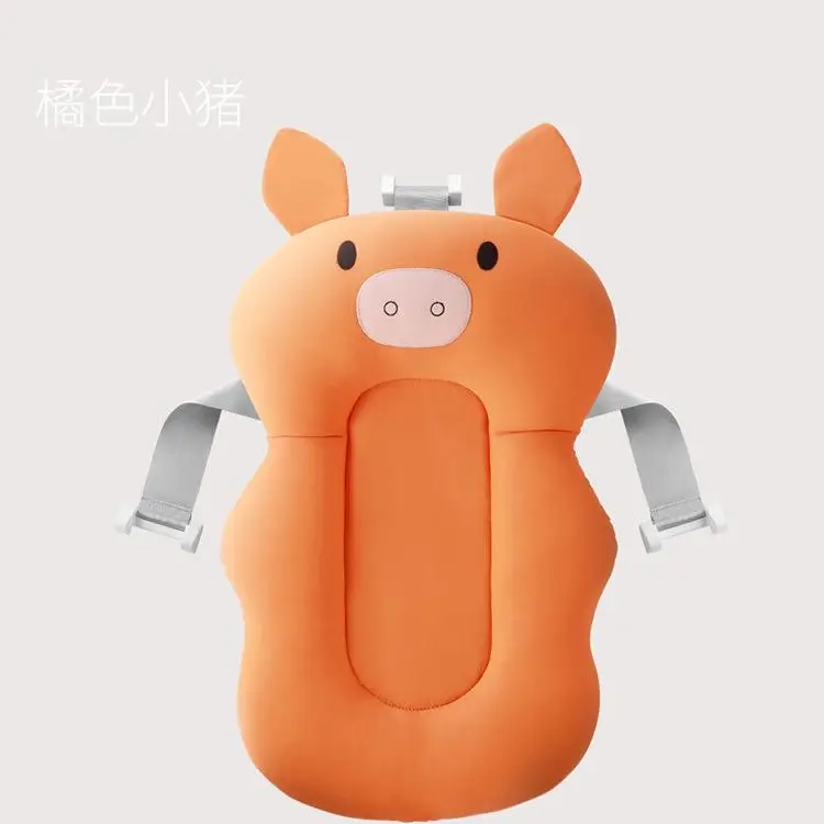 orange Портативная воздушная подушка для новорожденного, подушка для ванны для младенцев, подушка для безопасности ребенка, мягкая складная подушка для ванны - Цвет: orange