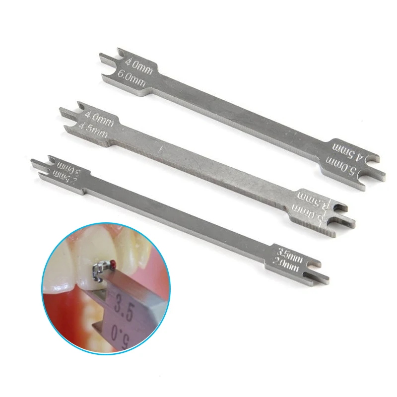 

1 Pcs Dental Bracket Gauge Locator Stainless Steel Rod Bracket Positioner Orthodontic Materials Instruments Size 2.0-6.0