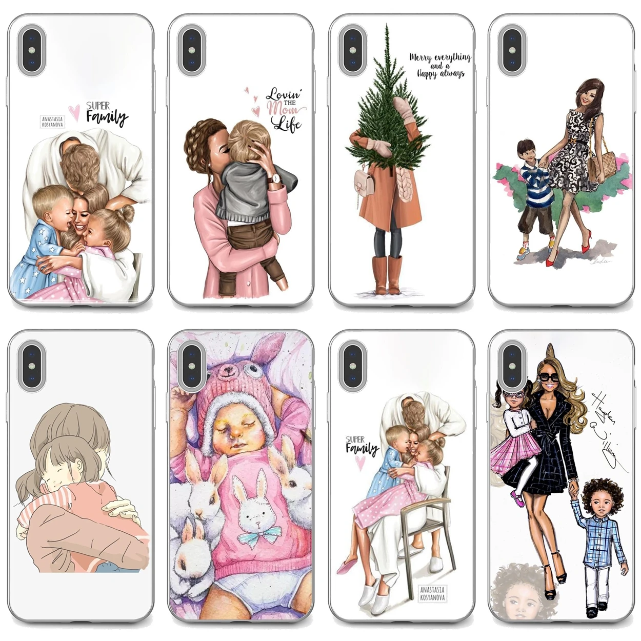 Мягкий силиконовый чехол из ТПУ для Huawei P8 P9 P10 P20 P30 P Smart 2019 Honor Mate 9 10 20 8X 7A 7C Pro Lite мамы