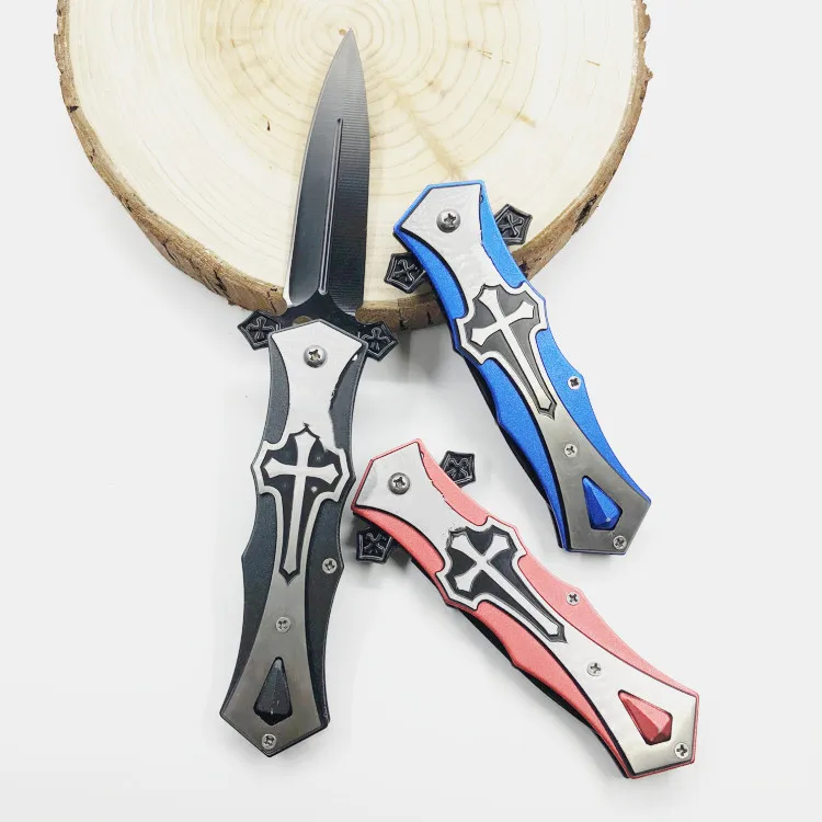 Складной охотничий нож из нержавеющей стали, быстро открывающийся туристический карманный нож, тактические ножи, инструмент для выживания на открытом воздухе, высокое качество
