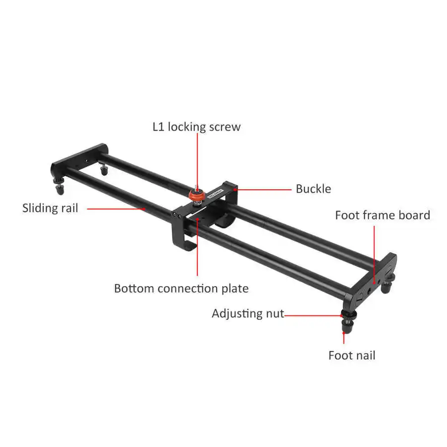 YELANGU camera slider dolly rail video stabilizer for L4X electric car for SLR camera phone video shooting