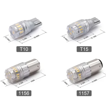 

50PCS 1156 P21W BA15S 1157 BA15D 3156 3157 S25 T25 7440 7443 T25 LED Reserve Turning Light Signal Car Light Auto Lamp Bulb