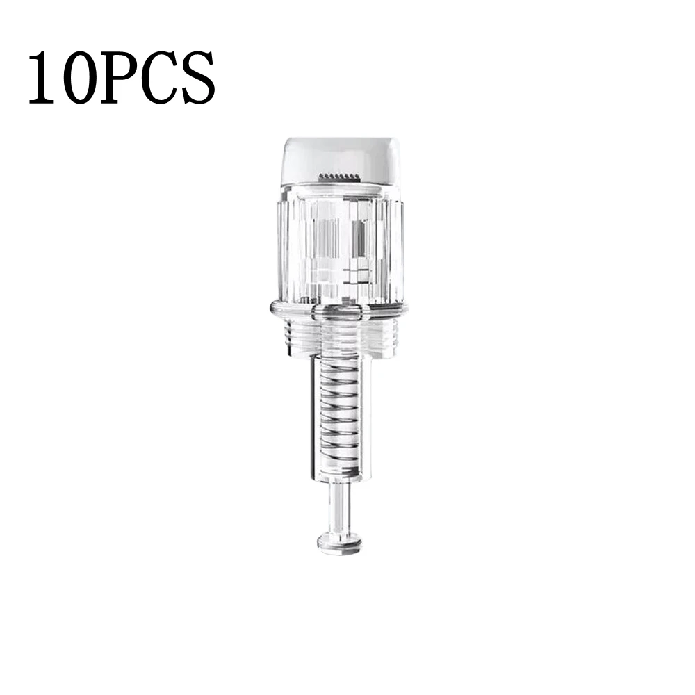 10PCS Нано-чип Derma коллаген инъекции дермы ручка микроиглы в картридже терапии Системы штамп наконечник питания Вход безопасный, не причиняя боли по уходу за кожей - Цвет: 10PCS