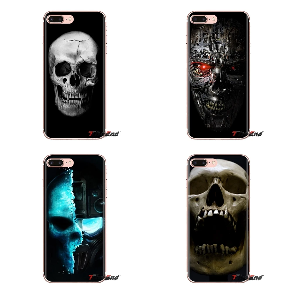 For iPod Touch Apple iPhone 4 4S 5 5S SE 5C 6 6S 7 8 X XR XS Plus MAX Soft Transparent Shell Covers skull 3d hd wallpapers |