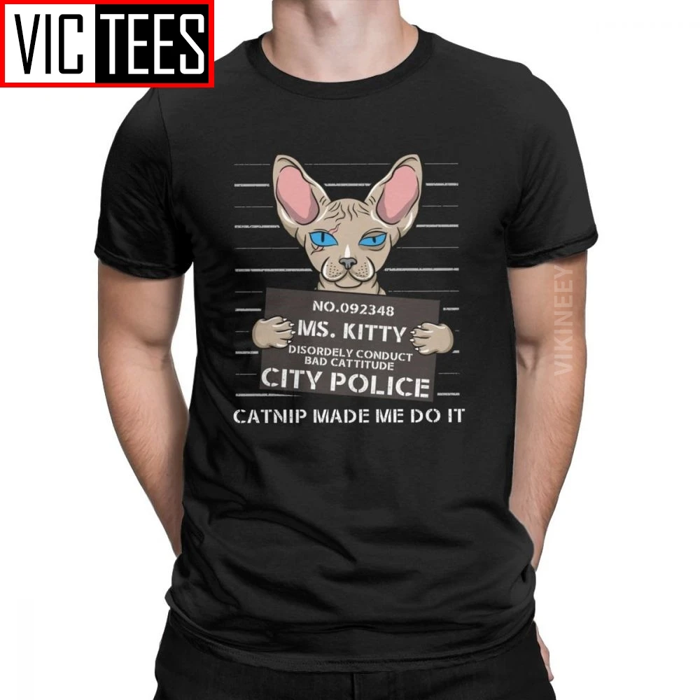 

Men Catnip Made Me Do It Cat Cattitude T Shirt Claw Lover Kitten Meow Pet 100 Percent Cotton Clothes Winter Tshirt