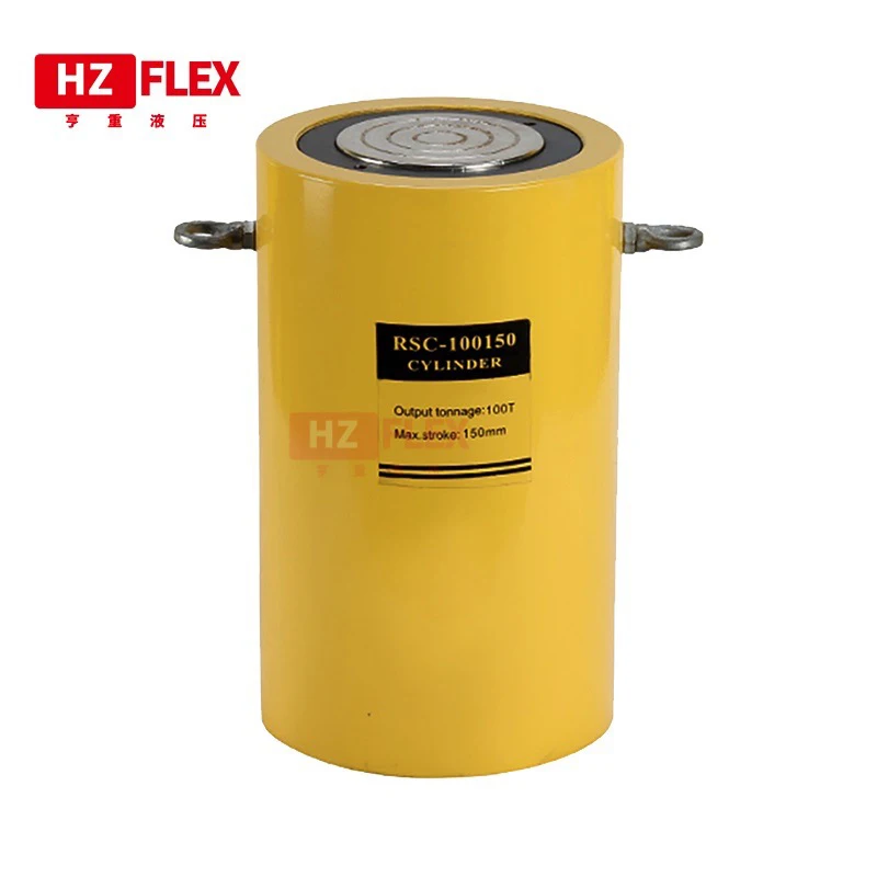 RSC-100150 Large tonnage electro-hydraulic jack double circuit cylinder 100 tons stroke 150mm pneumatic cylinder air cylinders sc 32 40 50 63mm 500mm bore double acting 25 75 100 125 150 175 200 250 300 stroke adjustable