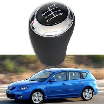 

Car Manual Gear Shift Knob Stick Shifter Head Black for Mazda 3 5 6 BK BL 5 CR CW 6 II GH CX-7 ER MX-5 NC III
