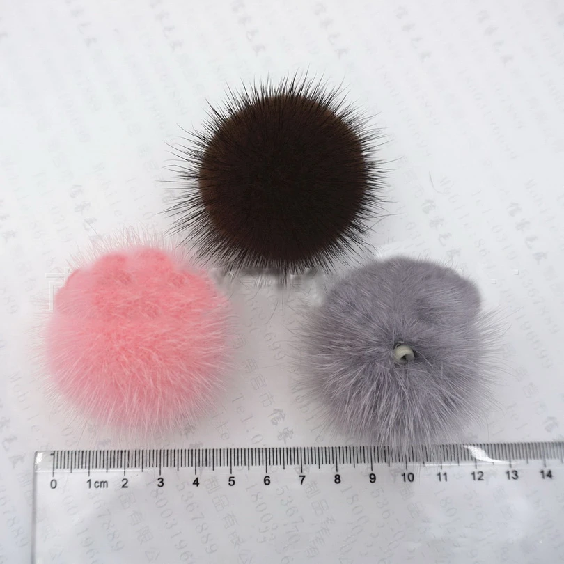 Bola de pompones de piel Natural para niña, accesorios de adorno,  pasadores, lazo para el pelo, Clips de flores, 45mm, GR101|fur craft|clips  for bowsbow for hair - AliExpress