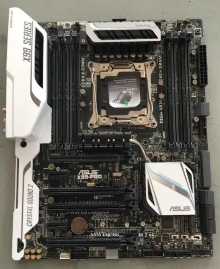 ASUS X99-PRO оригинальная материнская плата DDR4 LGA 2011-V3 USB2.0 USB3.0 64 Гб X99 б/у рабочего Материнская плата