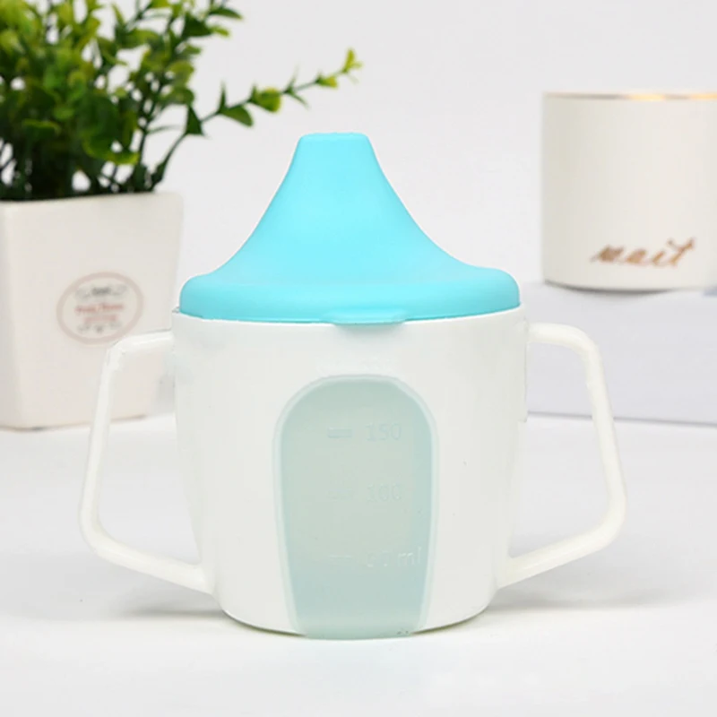 1 шт Трехцветная простая масштабная чашка в форме утки с ручкой для детей портативная ПП бутылочка для питьевой воды