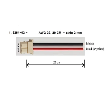 

Customer Design 5264 2p Female Plug with Cable AWG20 20mm Strip 2mm