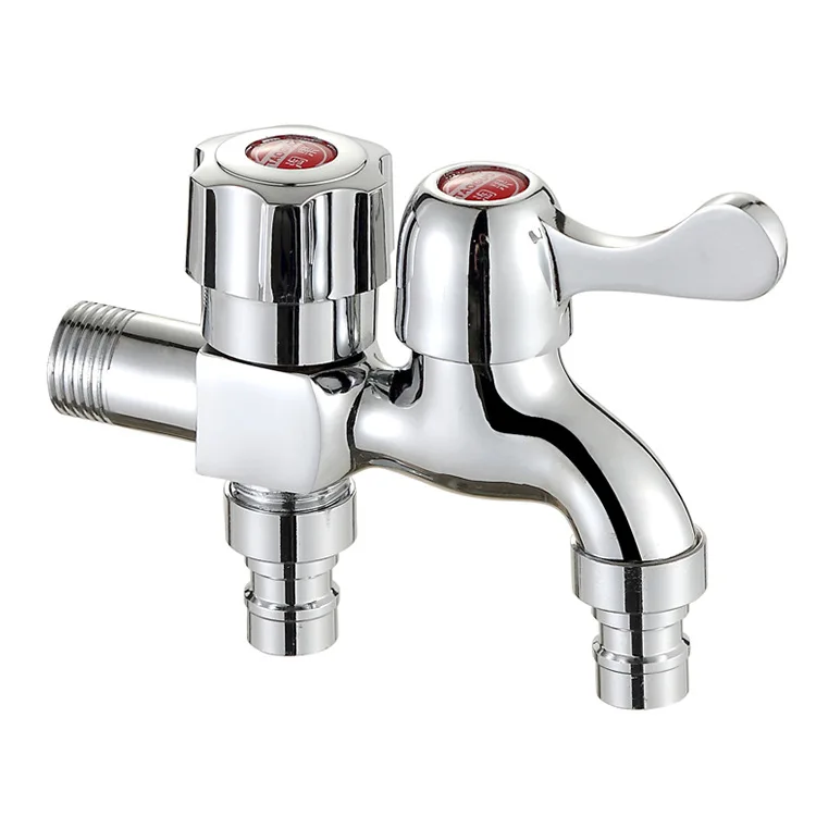 

Tao guo Zinc Alloy Copper Core Front And Back Open Multi-functional Dual-Use Washing Machine Faucet Mop Leading One into Two