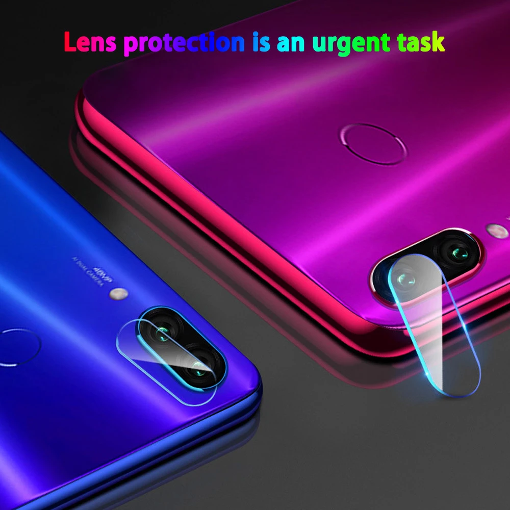 Крышка бампера объектива из закаленного стекла для Redmi note 7 задняя камера
