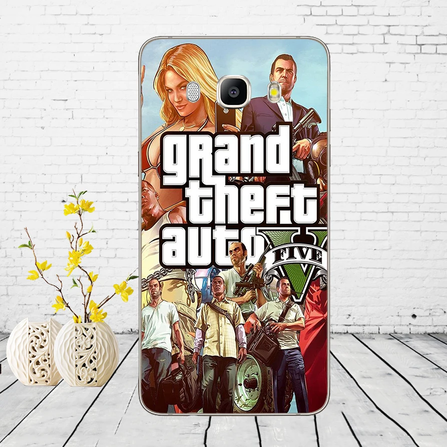 33DD Grand Theft Auto GTA V Мягкий силиконовый чехол для Samsung Galaxy A3 a5 A6 A8 j3 j5 j7