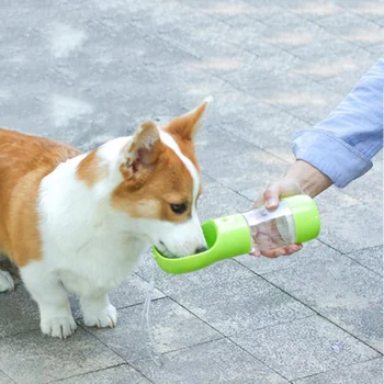 

Portable 3 In 1 Pet Water Bottle Pet Outdoor Portable Cup Pets Dog Drinking Water Cup Outdoor Pet Travel Drinking Mug Cup