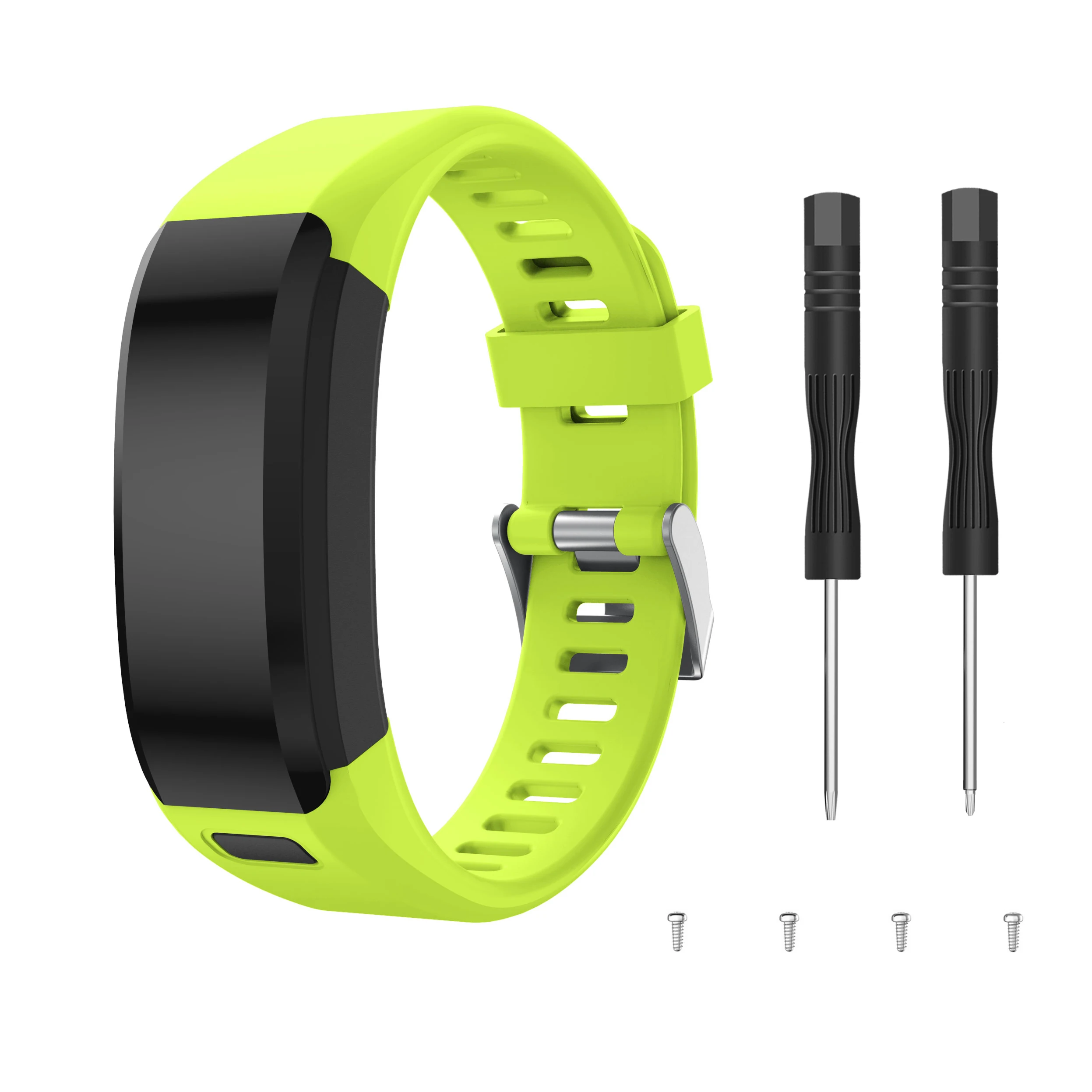 Yayuu, мягкий силиконовый спортивный ремешок, совместимый для Garmin Vivosmart HR, Смарт-часы, аксессуары, браслет, сменный Браслет - Цвет: Green