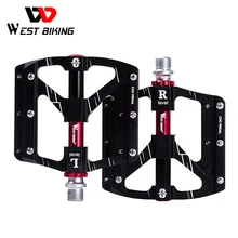 

WEST BIKING Aluminum Alloy Bicycle Pedals Ultralight MTB Road Bike Pedals 9/16" 3 Sealed Bearing Anti-Slip CNC Cycling Pedals