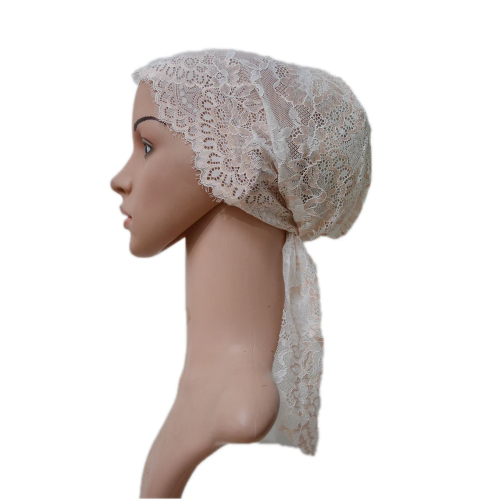 Women Muslim Inner Lace Cap Hijab Arab 