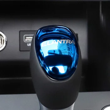 

For Hyundai Elantra 2016 2017 2018 2019 Car Accessories Gear Shift Knob Sequins Cover Case carstyling