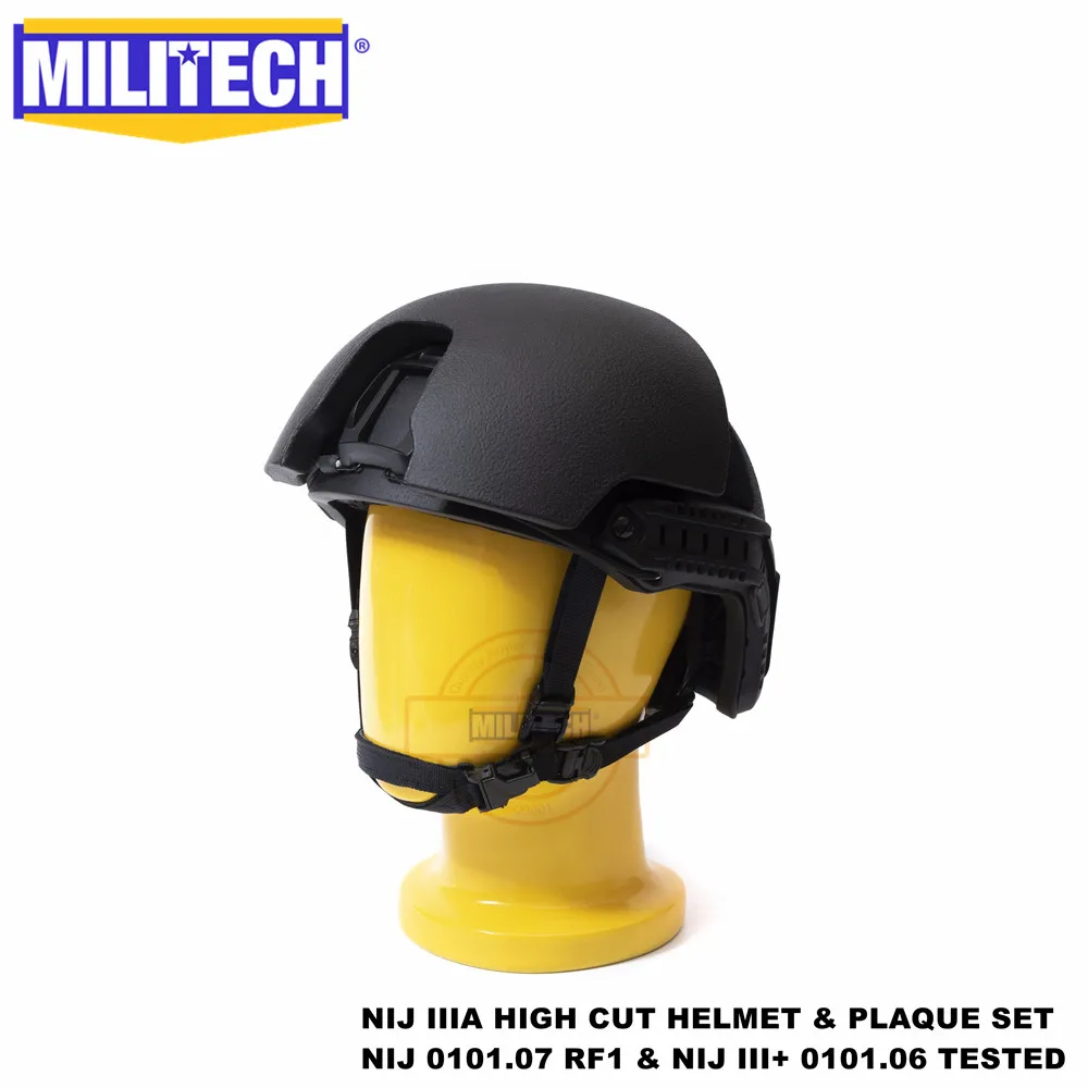 ISO сертифицированный MILITECH NIJ III+ Быстрый модульный 2 в 1 Dial Liner High XP Cut пуленепробиваемый арамидный баллистический шлем NIJ 0101,07 RF1