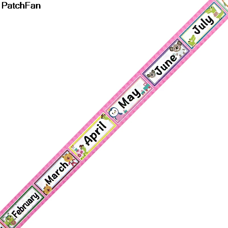 20 шт./лот Patchfan 12 месяцев план DIY Скрапбукинг липкий клей Васи бумага маскирующая лента печатные наклейки A2681