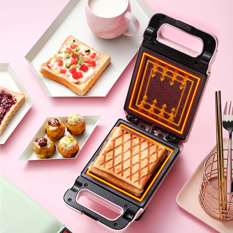 

220V Electric Waffles Maker Sandwich Machine Bubble Egg Cake Oven Kitchen Breakfast Apparatus Cookware Tool Accessories