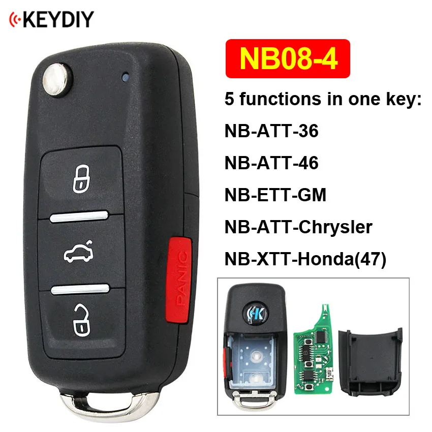 NB08-3+ 1 NB08-4 4B Универсальный многофункциональный KD пульт дистанционного управления для KD900 KD900+ URG200 KD-X2(все функции чипы в одном ключе