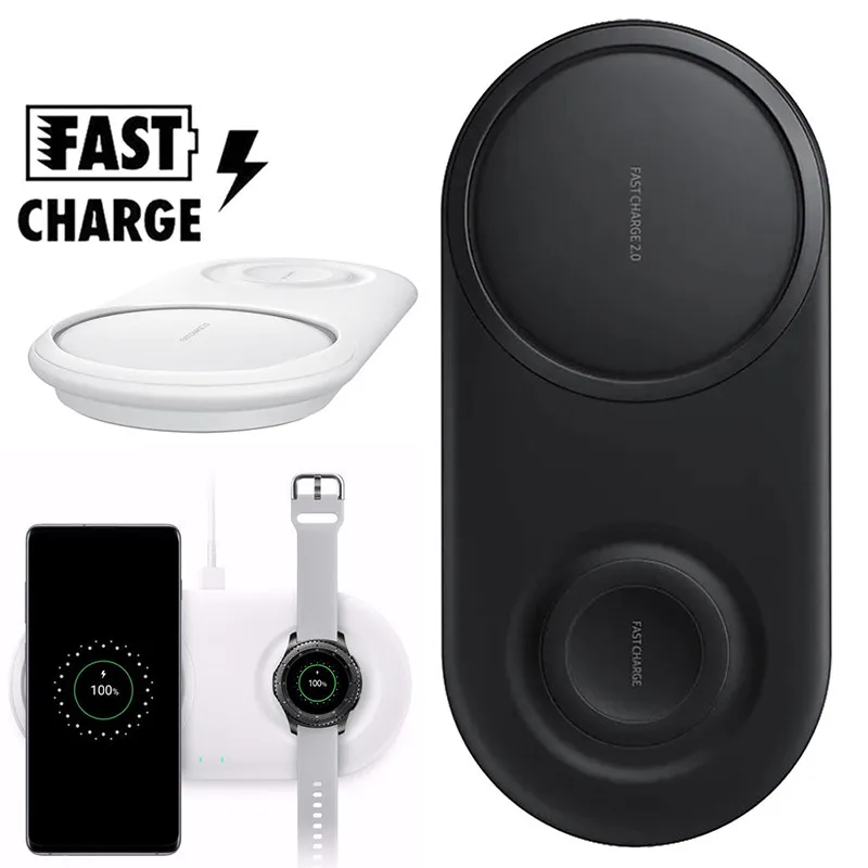 25W Wirless Charger Duo Pad For Samsung S10 Plus a50 A70 Gear S2 S3