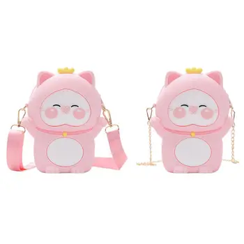 

Cartoon Silicone Crossbody Phone Pouch Shoulder Bag Tote Purse Flap Satchel Bag New
