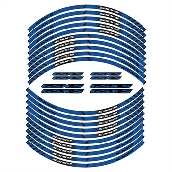 

MTKRACING tire sign decoration sticker inner rim reflective sticker FOR SUZUKI GSX-S