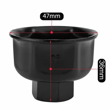 

For X5 A6L A8L Oil Filter Wrench Car Black 36mm Socket Sleeve Replacement