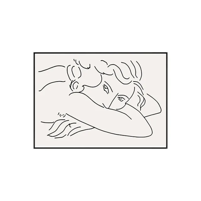 ピカソ 女の子のための鳥のラインの絵 キャンバスの絵画 クラシックなポスター 壁画 リビングルームの装飾 Aliexpress ホーム ガーデン