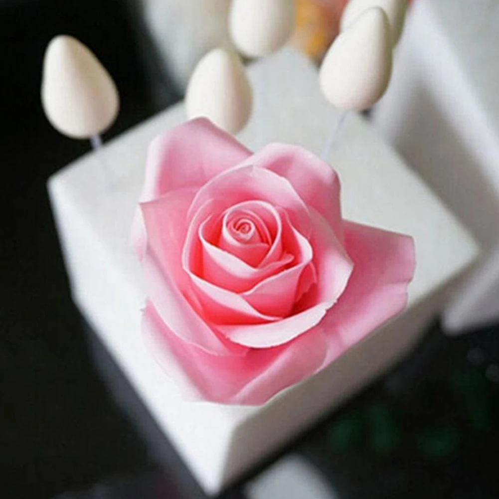 6 шт./компл. Sugarcraft паста роза цветок лепесток помадка украшение для печенья резак