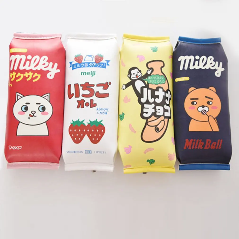 Corean модный креативный чехол для карандашей, Корейская маленькая свежая Большая вместительная коробка для ручек, Студенческая сумка для канцелярских принадлежностей, Оранжевая Сумка для карандашей