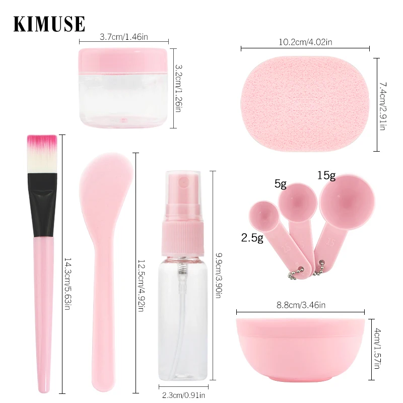 KIMUSE 9 PCS Face Mask Bowl Brush Spoon Stick Beauty Make up Set For Facial Mask Tools Women's Makeup Tool Kits pincel maquiagem KIMUSE 9 PCS Face Mask Bowl Brush Spoon Stick Beauty Make up Set For Facial Mask Tools Women's Makeup Tool Kits pincel maquiagem