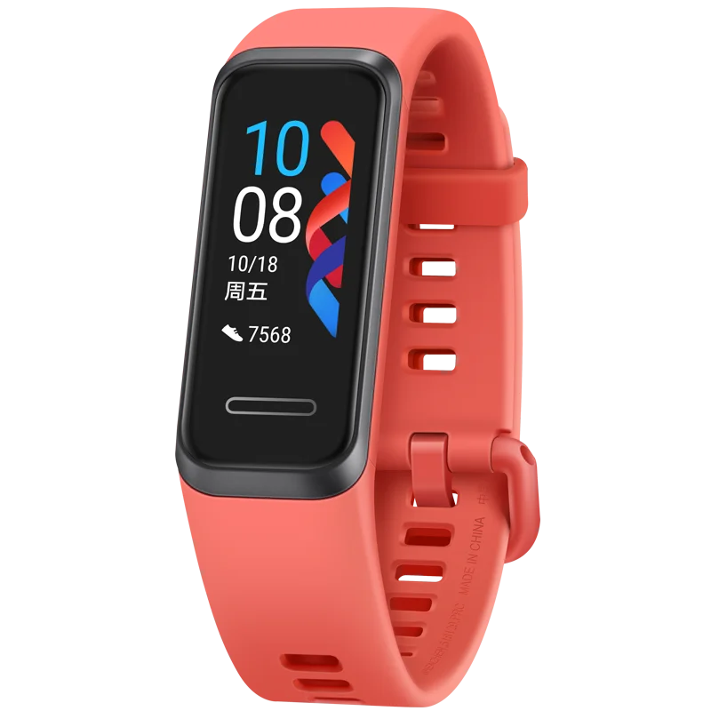 Orange huawei Band 4 Браслет Смарт-активности сердечного ритма фитнес-трекер Шагомер водонепроницаемый gps монитор - Цвет: Orange