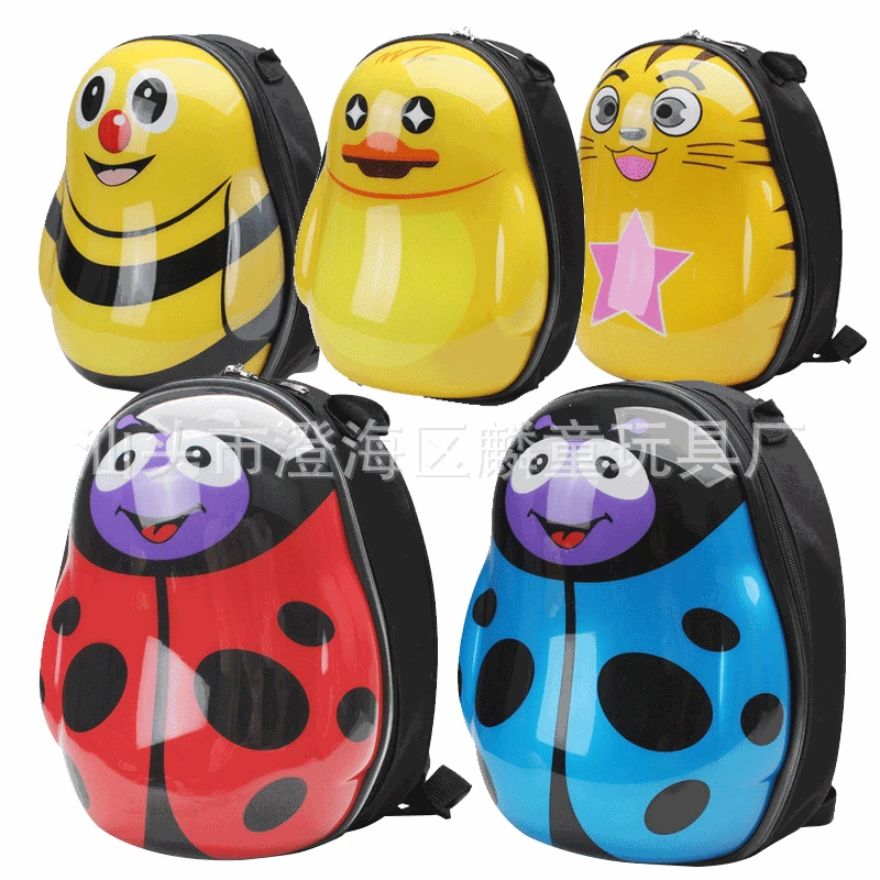 

Children Cute Cartoon Egg Shell School Bag Hardshell Bag Kindergarten Cute Shining Hard Shell Backpack Backpack 3-6-Year-Old