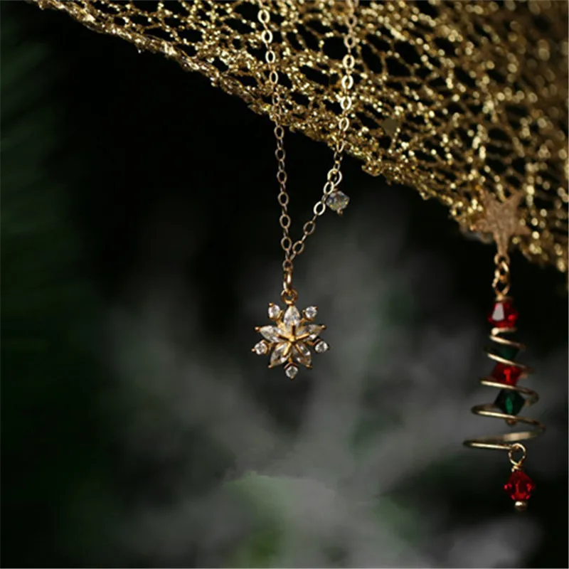 925 Sterling Silver Simple Pavé Zircon Snowflake Sun Flower Pendant Necklace Women 14K Gold Plated Wedding Jewelry Accessories - Image 3