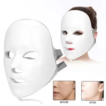 

7 Color LED Mask Photon Light Pimple Removal Skin Rejuvenation Therapy Facial Skin Care Mask Beauty Instrument