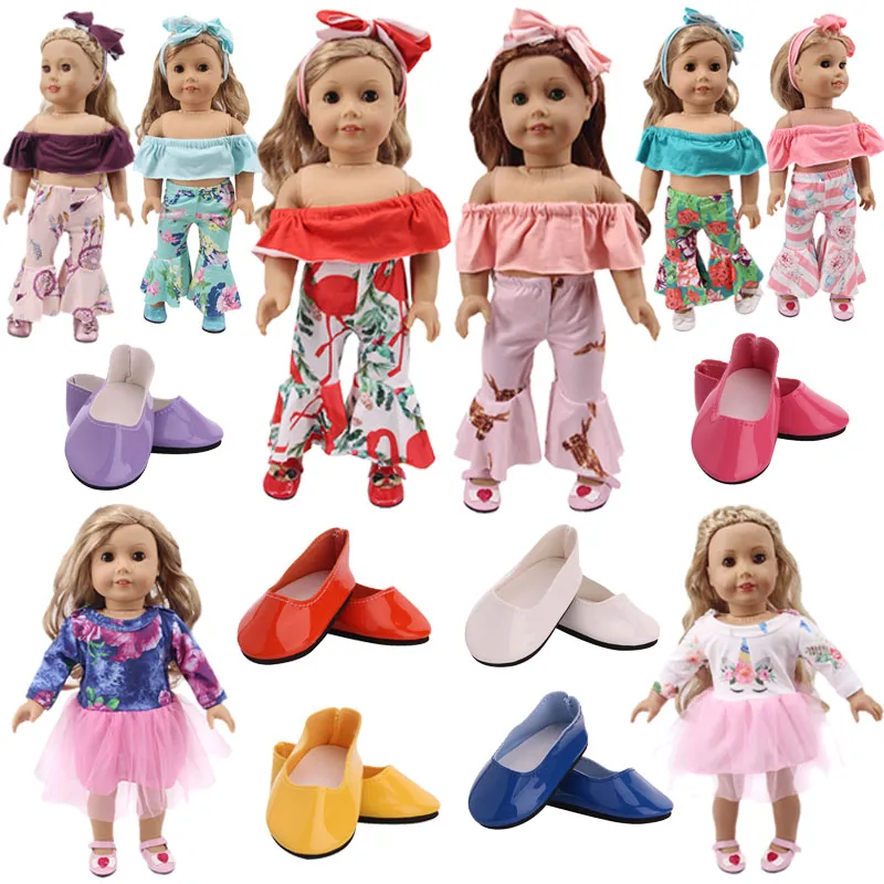 LUCKDOLL Новое поступление Набор/3 шт. с цветочным принтом подходит 18 дюймов Американский 43 см Одежда для кукол аксессуары, игрушки для девочек, подарок поколения
