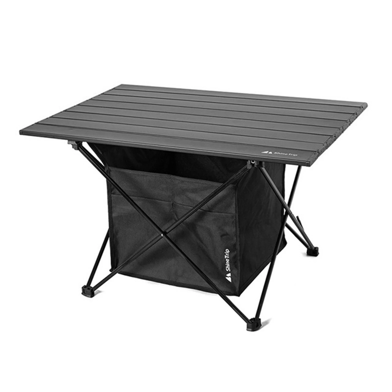 ShineTrip Outdoor Camping Table with Seat Pocket Bag Aluminium Alloy Portable Folding Hiking Picnic Desk Camping Equipment NEW