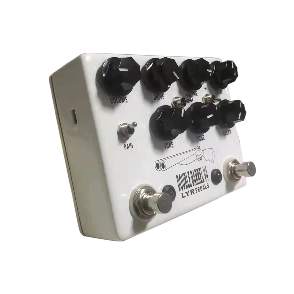 LYR PEDALS Ly Rock Doublebarrel V4 White Classic Double Tube 