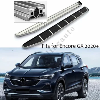 شراءتشغيل المجلس يناسب ل B.uick جديد Encore GX 2020 الجانب خطوات Nerf بار دواسة سيارة الجانب الدرج قضيب جانبي 2 قطعة