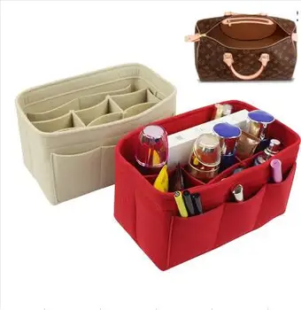 

Suitable for speedys25/30/35/40 liner storage bag multi-compartment cosmetic bag felt storage bag purse organizer insert