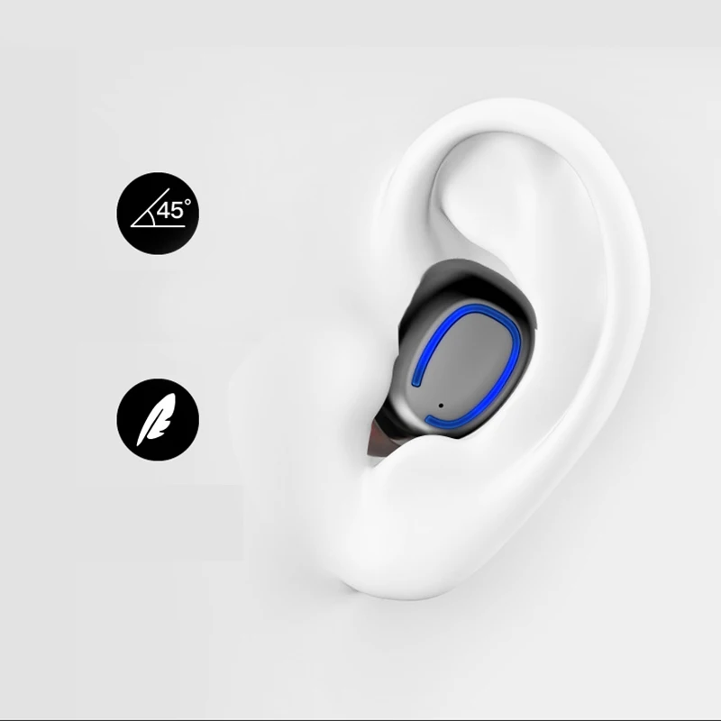 Xi11 Мини Bluetooth 5,0 наушники беспроводные наушники Ipx4 водонепроницаемые Tws стерео Hi-Fi звук с 500 мА зарядный чехол