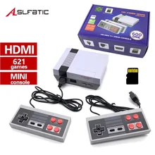 Мини-классическая игровая консоль NES tv с поддержкой tf-карты 8 бит Ретро игровая консоль встроенный 621 игр HDMI Портативный игровой плеер