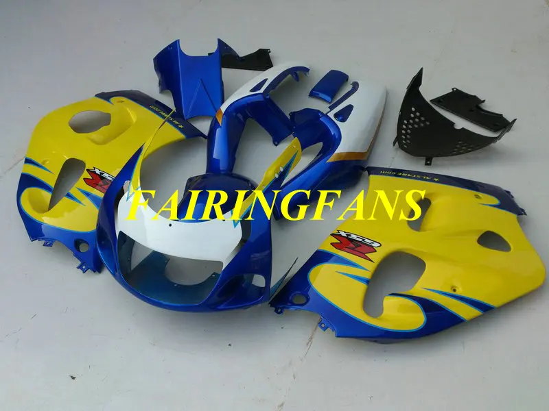 Мотоцикл обтекателя тела для SUZUKI GSXR600 750 96 97 98 99 00 GSXR 600 GSXR750 1996 2000 Обтекатели Кузов+ подарки SS09