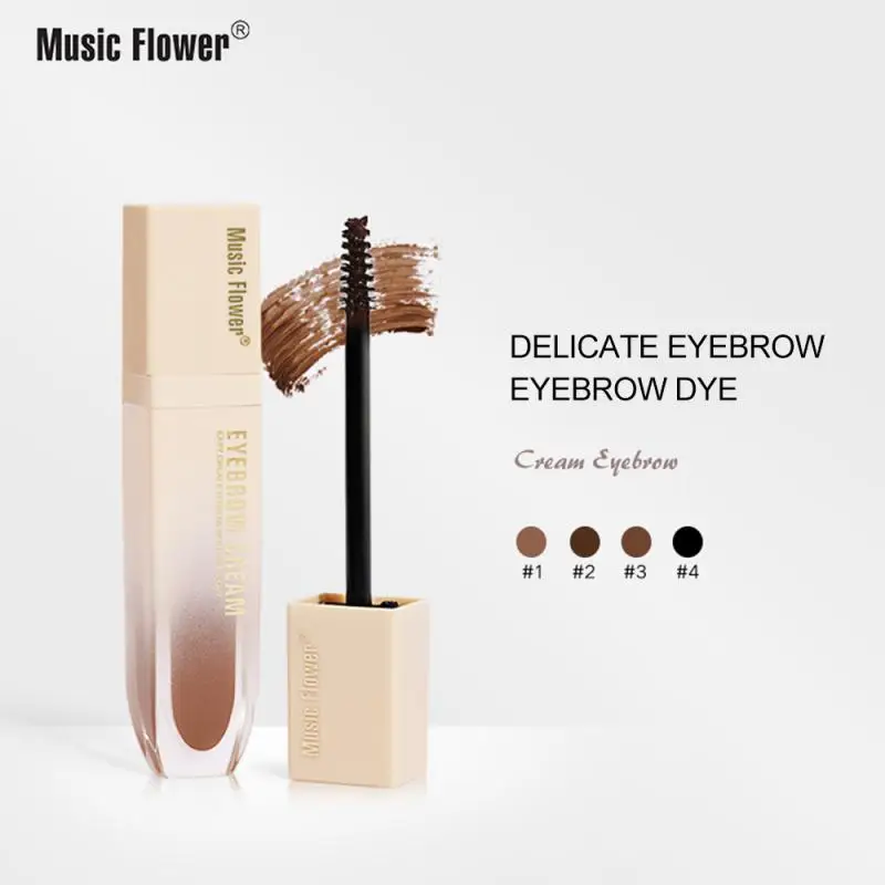 

Music Flower Stylish Eyebrow Cream Quick Dry Easy To Color Waterproof Shaping Eyebrow Gel Durable Eye Brow Makeup Tint TSLM1