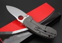 Mini couteau pliant en alliage de titane de haute qualité, pierre à laver, lame D2, outil de poche de sécurité pour Camping en plein air, EDC HW590